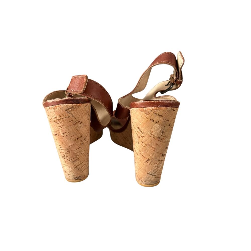 Stuart Weitzman Wedge Sandals Heels Size 7.5 M - Picture 5 of 15
